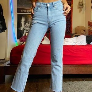 *SOLD*cotton on mid slim straight jeans